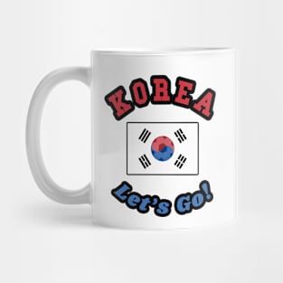 ⚽ Korea Soccer, 태극기 Flag, C'mon! Let's Go! 대한민국! Team Spirit Mug